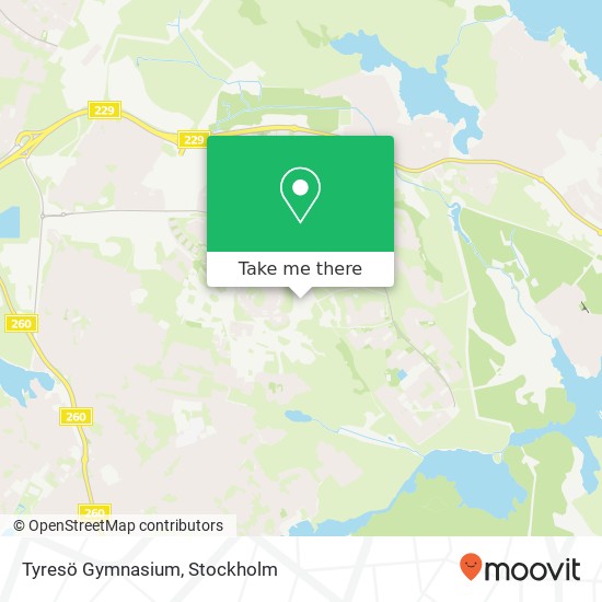 Tyresö Gymnasium map