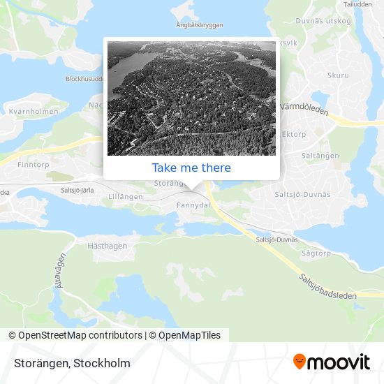 Storängen map