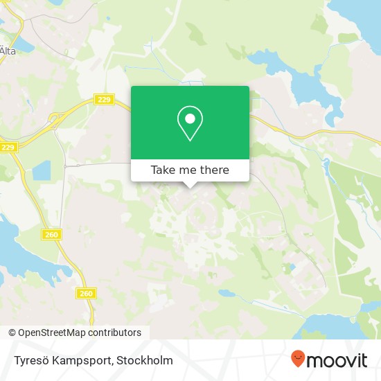 Tyresö Kampsport map