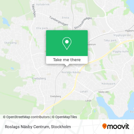 Roslags Näsby Centrum map