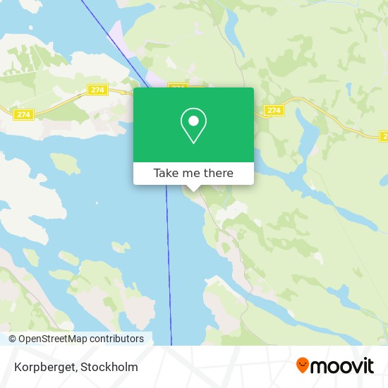 Korpberget map