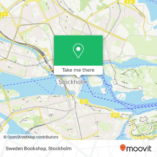 Sweden Bookshop map