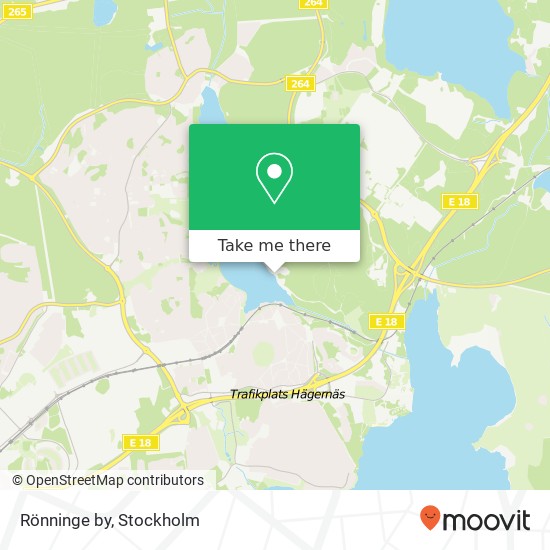 Rönninge by map