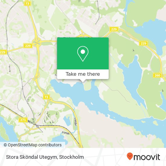 Stora Sköndal Utegym map