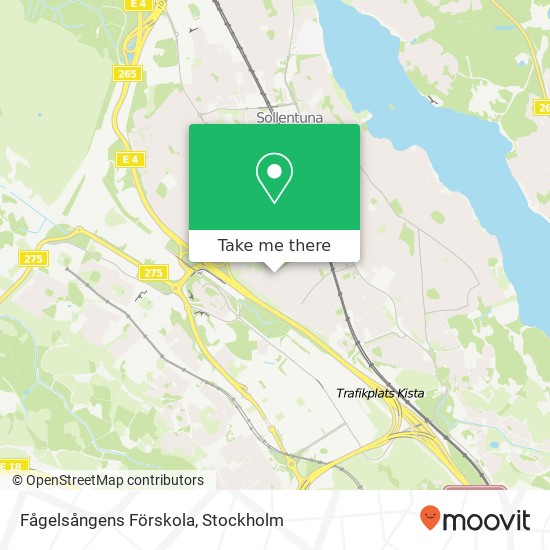 Fågelsångens Förskola map