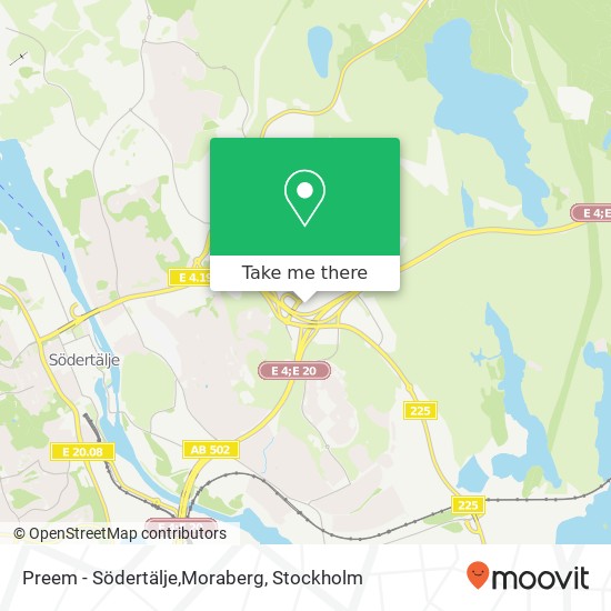 Preem - Södertälje,Moraberg map