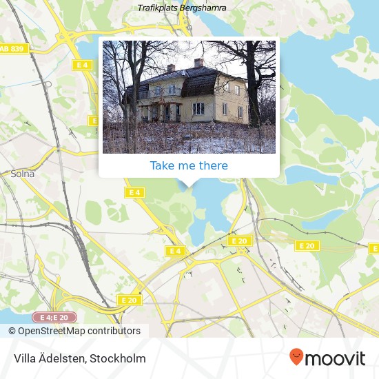 Villa Ädelsten map