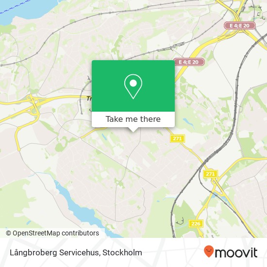 Långbroberg Servicehus map