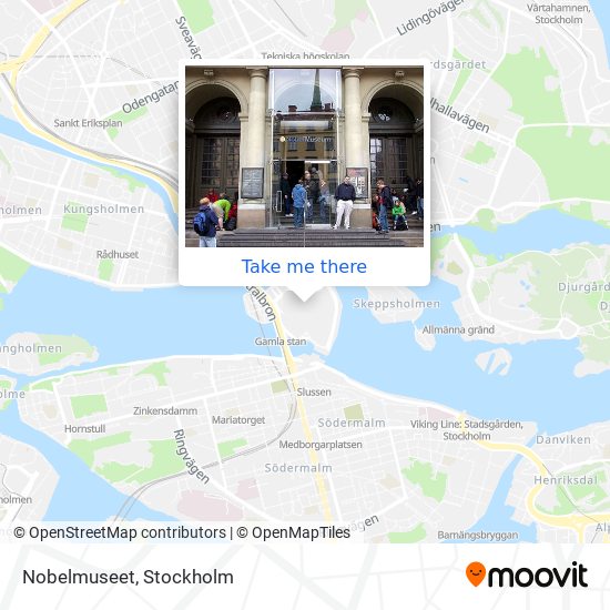 Nobelmuseet map