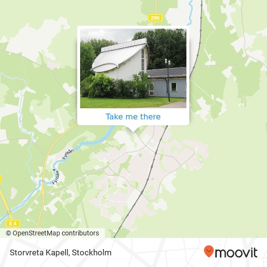 Storvreta Kapell map