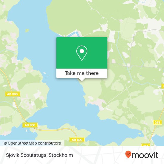 Sjövik Scoutstuga map