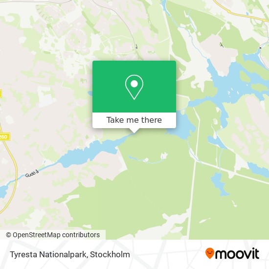 Tyresta Nationalpark map