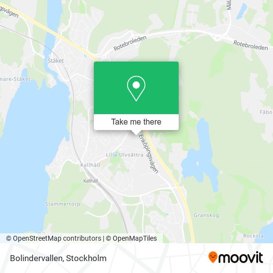 Bolindervallen map