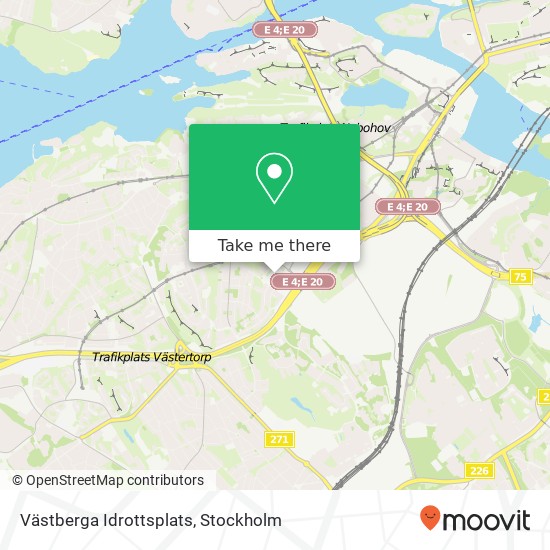 Västberga Idrottsplats map