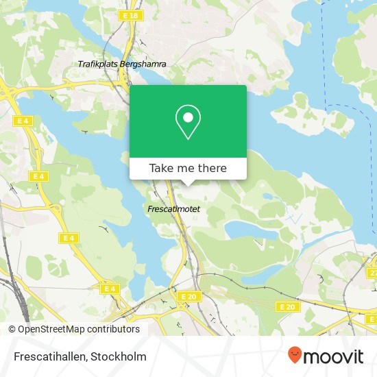 Frescatihallen map