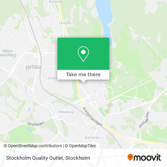 Stockholm Quality Outlet map