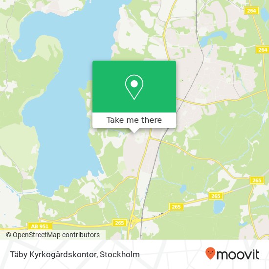 Täby Kyrkogårdskontor map
