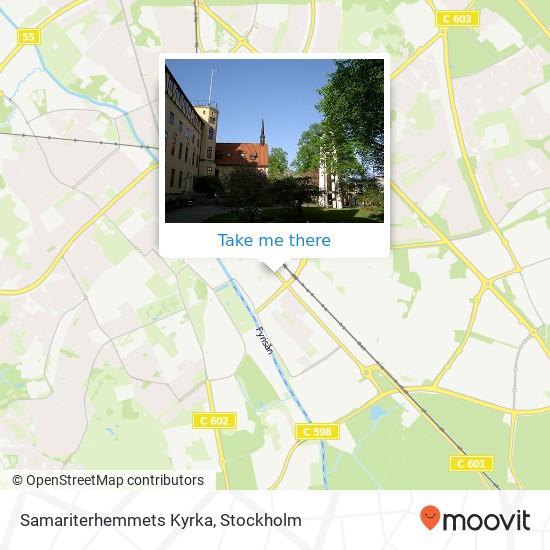 Samariterhemmets Kyrka map