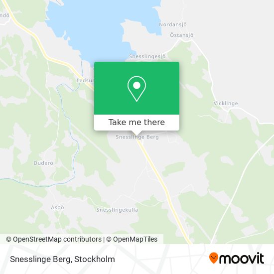Snesslinge Berg map