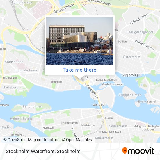 Stockholm Waterfront map