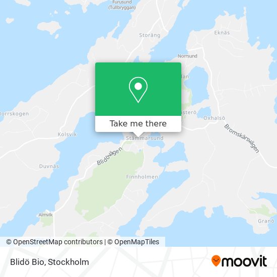 Blidö Bio map