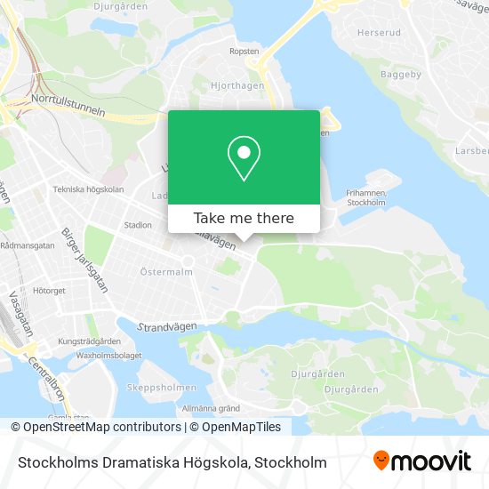 Stockholms Dramatiska Högskola map