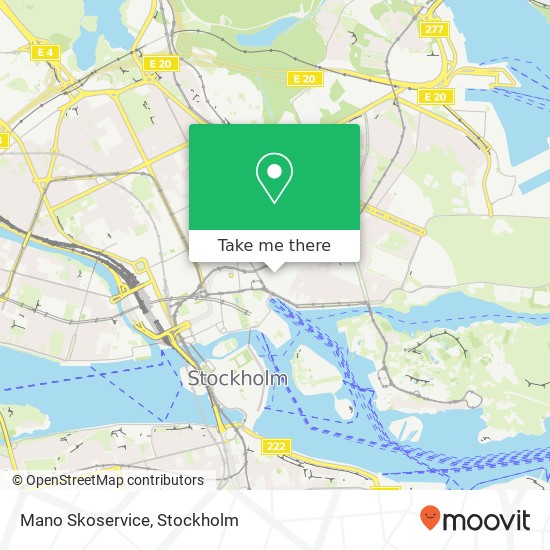 Mano Skoservice map