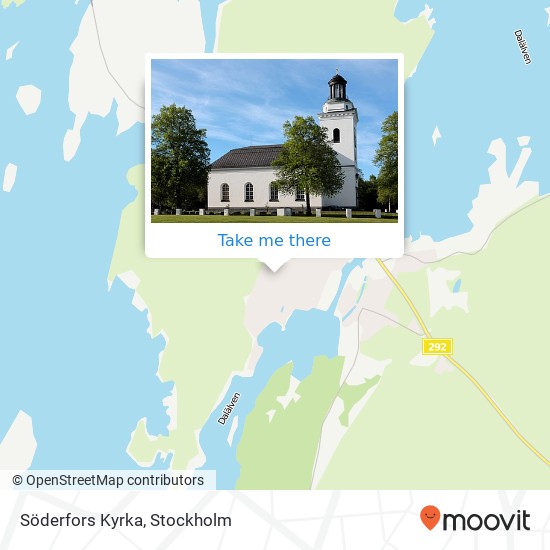 Söderfors Kyrka map