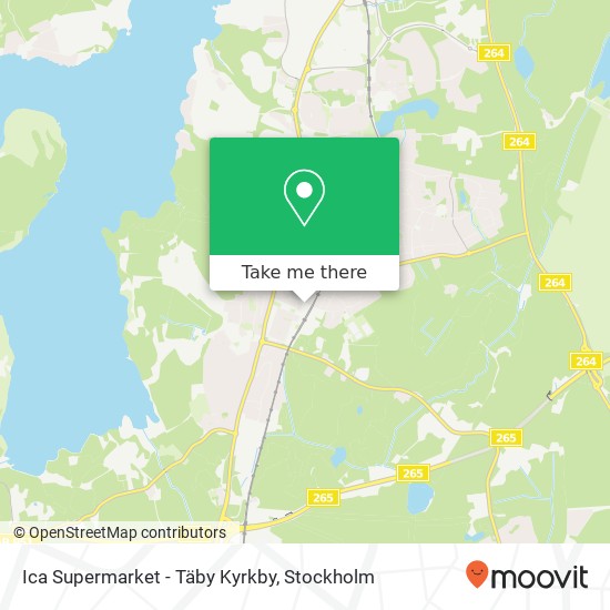 Ica Supermarket - Täby Kyrkby map