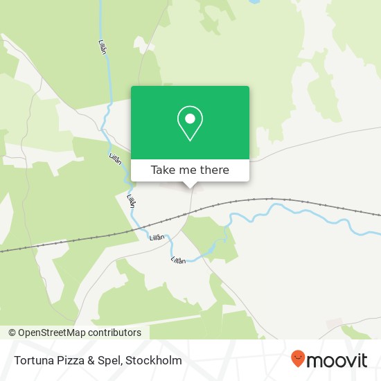Tortuna Pizza & Spel map