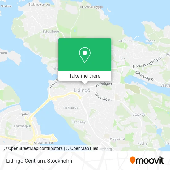 Lidingö Centrum map