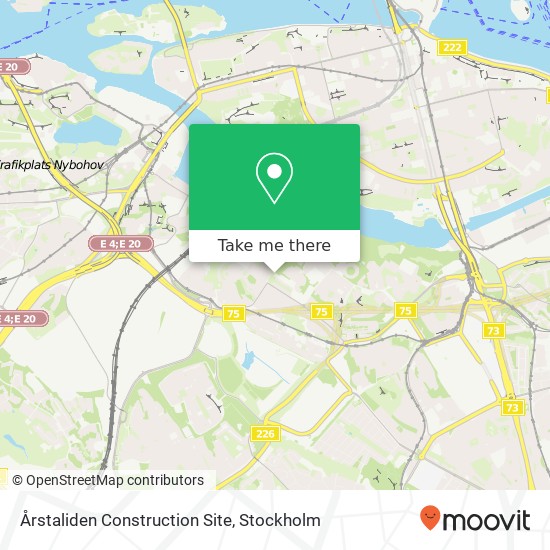 Årstaliden Construction Site map