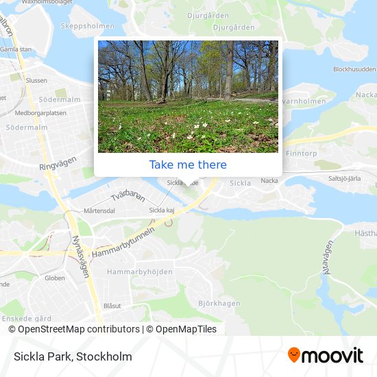 Sickla Park map