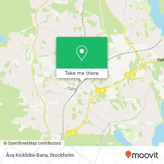 Åva Kickbike-Bana map