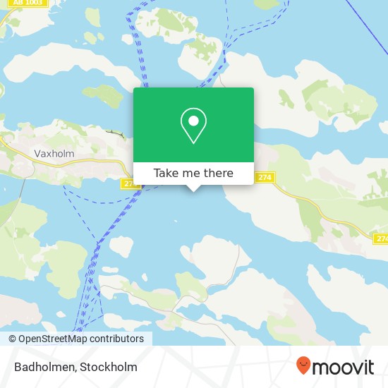 Badholmen map