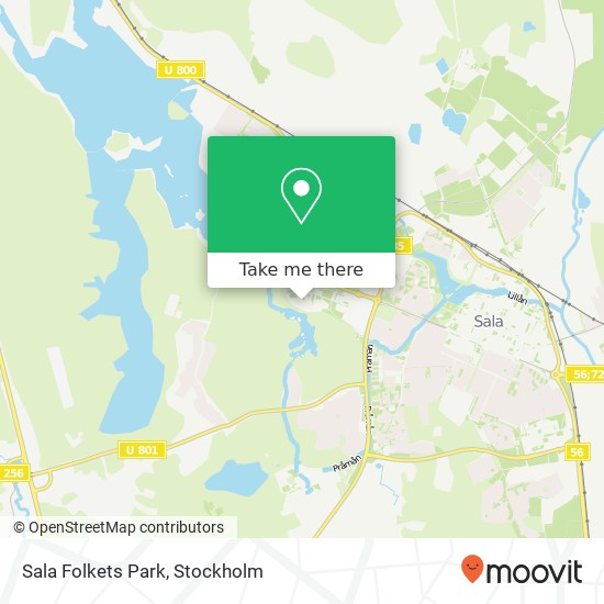 Sala Folkets Park map