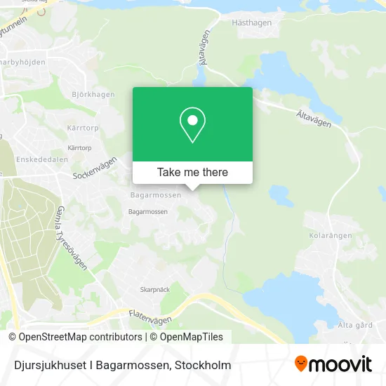 Djursjukhuset I Bagarmossen map