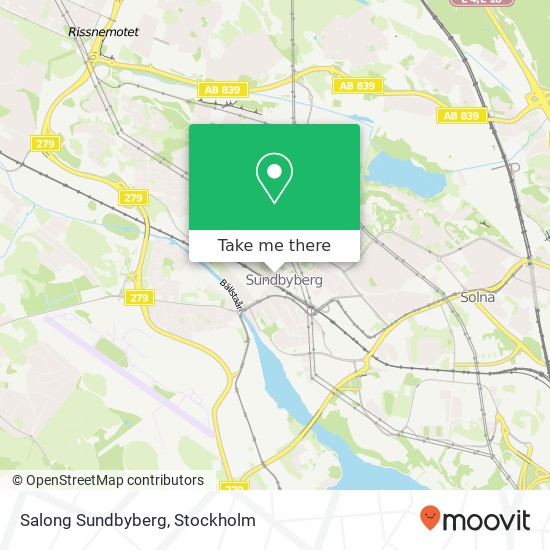 Salong Sundbyberg map