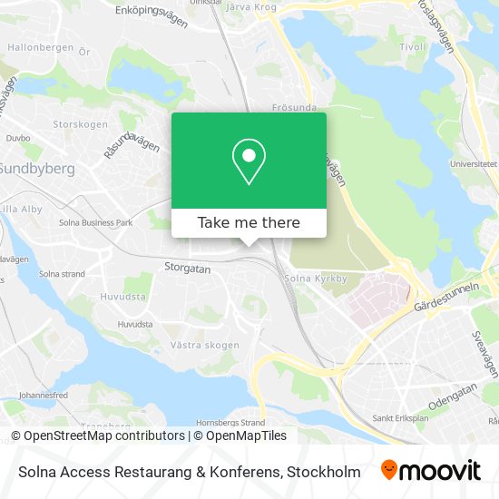 Solna Access Restaurang & Konferens map