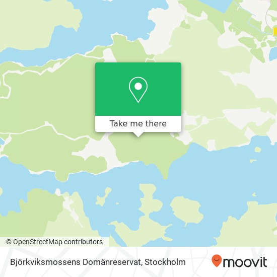 Björkviksmossens Domänreservat map