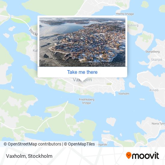 Vaxholm map