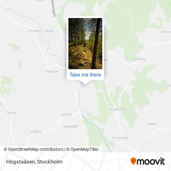 Högstaåsen map