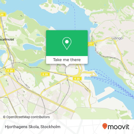 Hjorthagens Skola map