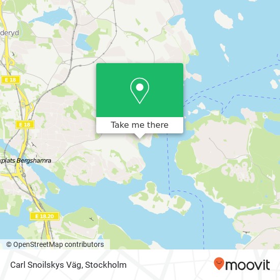 Carl Snoilskys Väg map