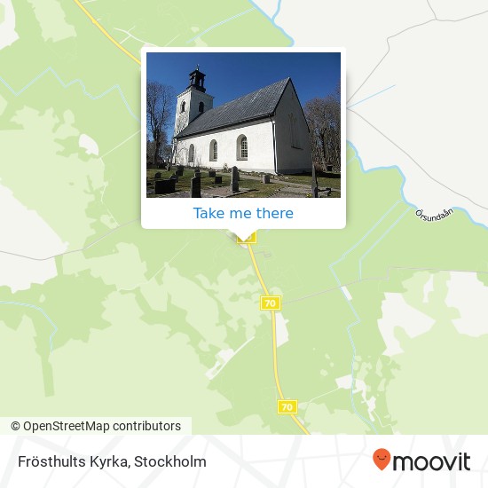 Frösthults Kyrka map