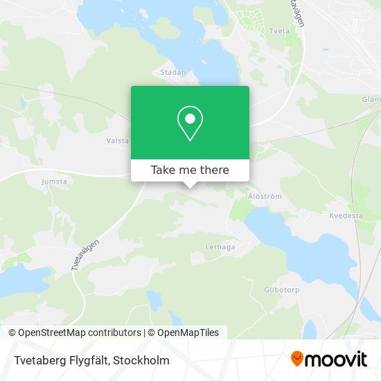 Tvetaberg Flygfält map