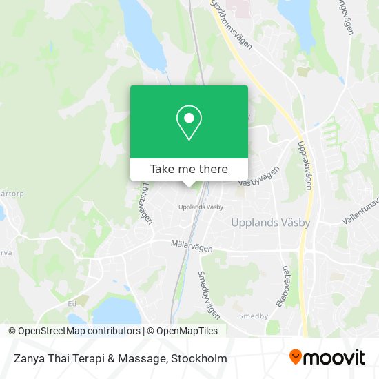 heldig dækning blive imponeret How to get to Zanya Thai Terapi & Massage in Upplands-Väsby by Bus or Train?