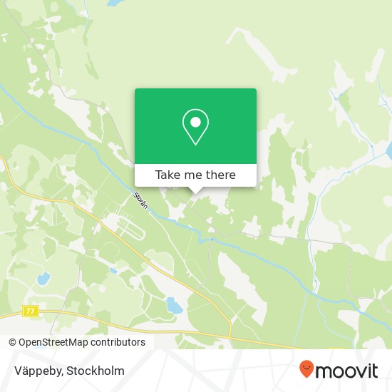 Väppeby map