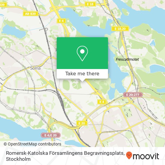 Romersk-Katolska Församlingens Begravningsplats map