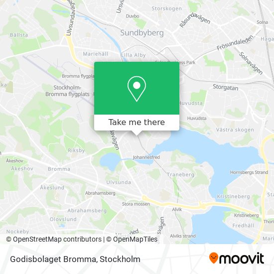 Godisbolaget Bromma map